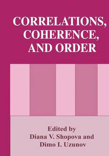 Cover image for Correlations, Coherence, and Order