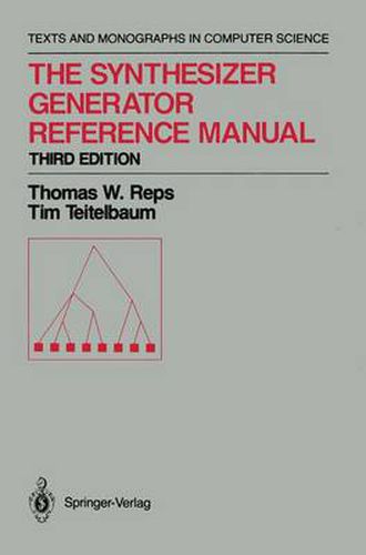 Cover image for The Synthesizer Generator Reference Manual