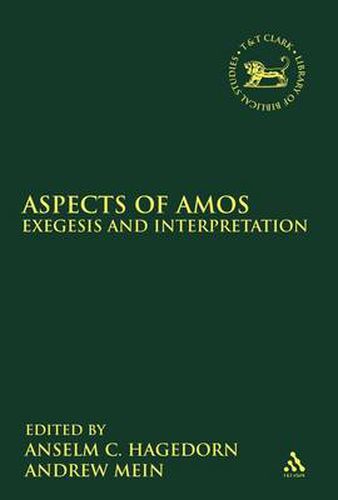 Cover image for Aspects of Amos: Exegesis and Interpretation