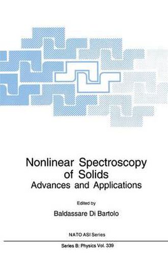 Cover image for Nonlinear Spectroscopy of Solids: Advances and Applications