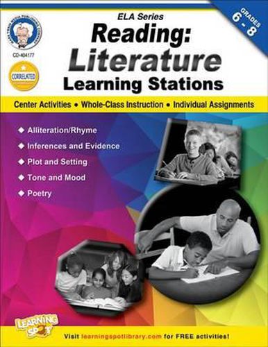 Cover image for Reading, Grades 6 - 8: Literature Learning Stations