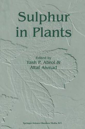 Cover image for Sulphur in Plants