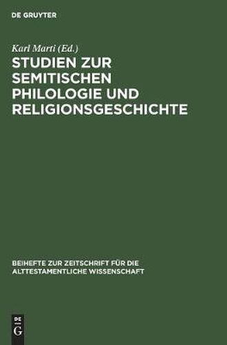 Cover image for Studien zur semitischen Philologie und Religionsgeschichte