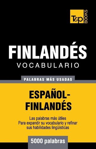 Cover image for Vocabulario espanol-finlandes - 5000 palabras mas usadas
