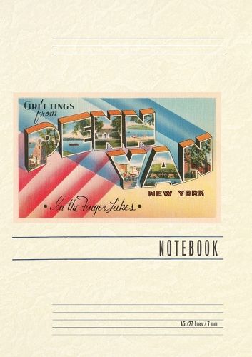 Cover image for Vintage Lined Notebook Greetings from Penn Yan, New York