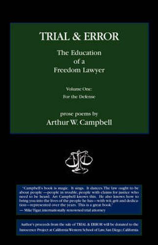 Cover image for Trial & Error: The Education of a Freedom Lawyer, Vol. I