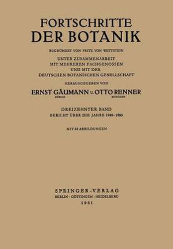 Cover image for Bericht uber die Jahre 1949-1950