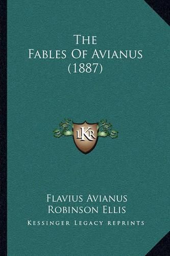 Cover image for The Fables of Avianus (1887)