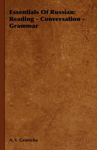 Cover image for Essentials of Russian: Reading - Conversation - Grammar