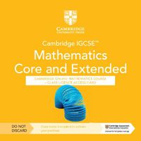 Cover image for Cambridge IGCSE (TM) Mathematics Core and Extended Cambridge Online Mathematics Course - Class Licence Access Card (1 Year Access)