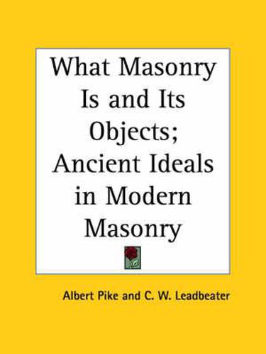 Cover image for What Masonry is