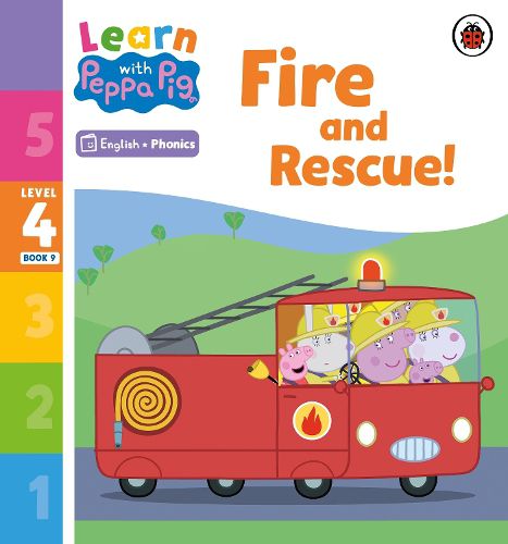 Cover image for Learn with Peppa Phonics Level 4 Book 9 - Fire and Rescue! (Phonics Reader)
