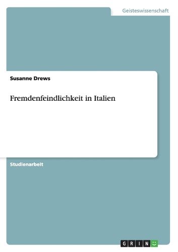 Cover image for Fremdenfeindlichkeit in Italien