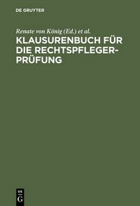 Cover image for Klausurenbuch fur die Rechtspflegerprufung