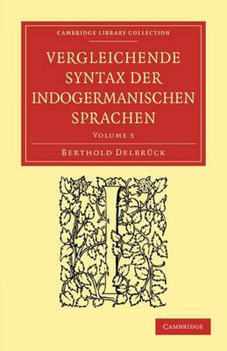 Cover image for Vergleichende Syntax der indogermanischen Sprachen