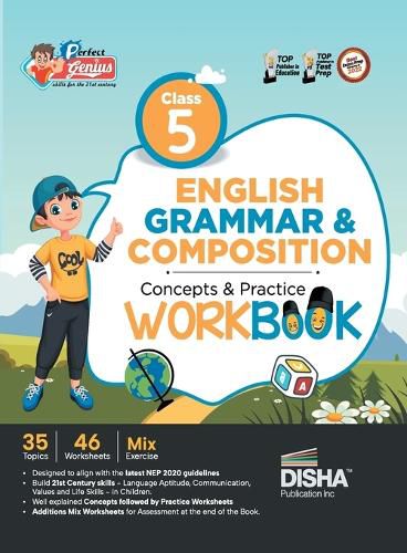 Cover image for Master Class 5 English Grammar with unique Practice Exercises