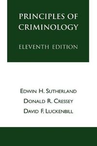 Cover image for Principles of Criminology