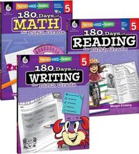 Cover image for 180 Days of Reading, Writing and Math for Fifth Grade