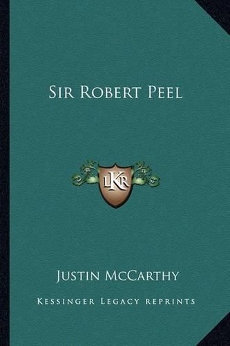 Cover image for Sir Robert Peel