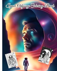 Cover image for Space Odyssey Coloring Book For Girls