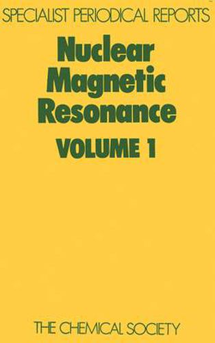 Cover image for Nuclear Magnetic Resonance: Volume 1