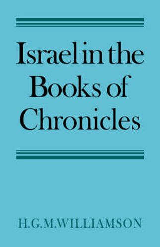 Cover image for Israel in the Books of Chronicles