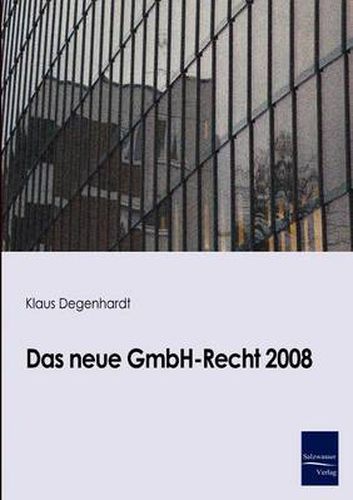 Cover image for Das neue GmbH-Recht 2008