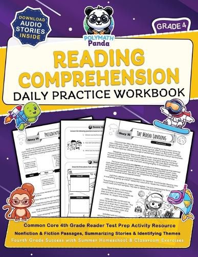Cover image for Reading Comprehension Grade 4 Daily Practice Workbook