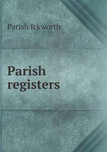 Cover image for Parish registers