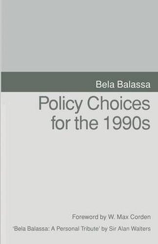 Cover image for Policy Choices for the 1990s