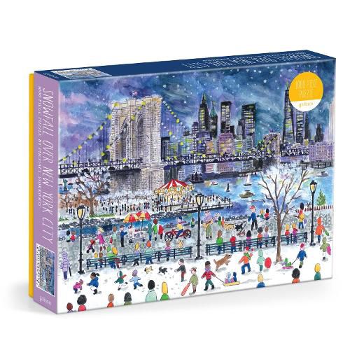 Cover image for Michael Storrings Snowfall Over New York City 1000 Piece Puzzle