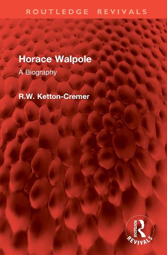 Cover image for Horace Walpole