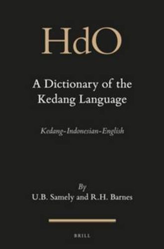 Cover image for A Dictionary of the Kedang Language: Kedang-Indonesian-English