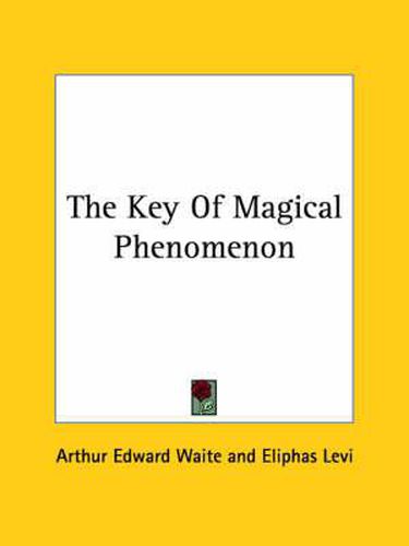 Cover image for The Key of Magical Phenomenon