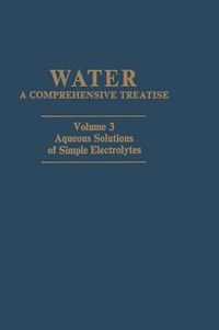 Cover image for Aqueous Solutions of Simple Electrolytes