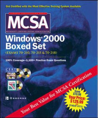 Cover image for MCSA Windows(R) 2000 Boxed Set (Exams 70-210, 70-215,70-218)