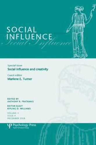 Cover image for Social Influence and Creativity: A Special Issue of Social Influence