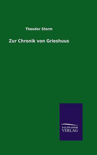 Cover image for Zur Chronik von Grieshuus