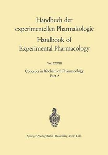 Concepts in Biochemical Pharmacology: Part 2