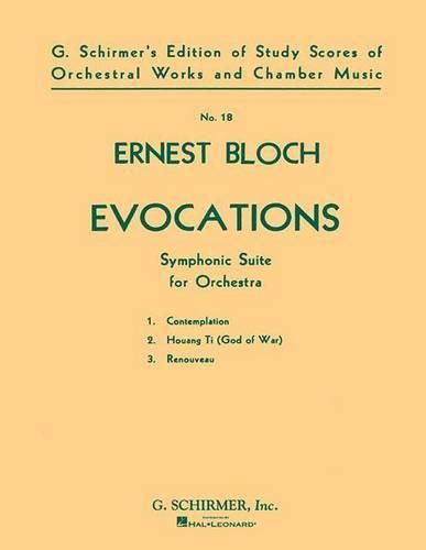 Cover image for Evocations - Symphonic Suite: Study Score No. 18