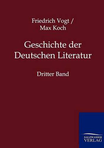 Cover image for Geschichte der Deutschen Literatur