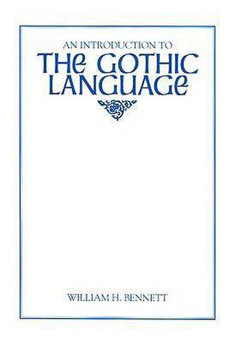 Cover image for An Introduction to the Gothic Language