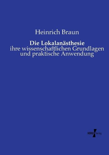 Cover image for Die Lokalanaesthesie