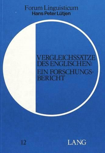 Cover image for Vergleichssaetze Des Englischen: Ein Forschungsbericht