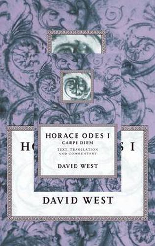 Cover image for Horace: Odes I: Carpe Diem