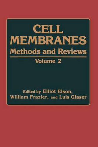 Cover image for Cell Membranes: Methods and Reviews