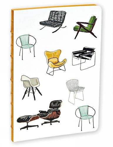 Cover image for Mid-Century Modern Chairs: A5 Notebook