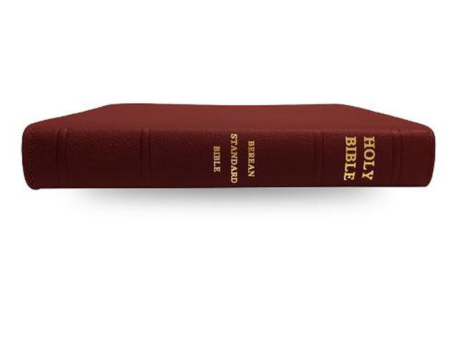 Cover image for Holy Bible, Berean Standard Bible - Genuine Leather - Tosca Cowhide Garnet