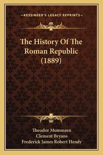 Cover image for The History of the Roman Republic (1889)