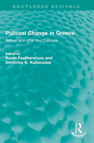 Cover image for Political Change in Greece